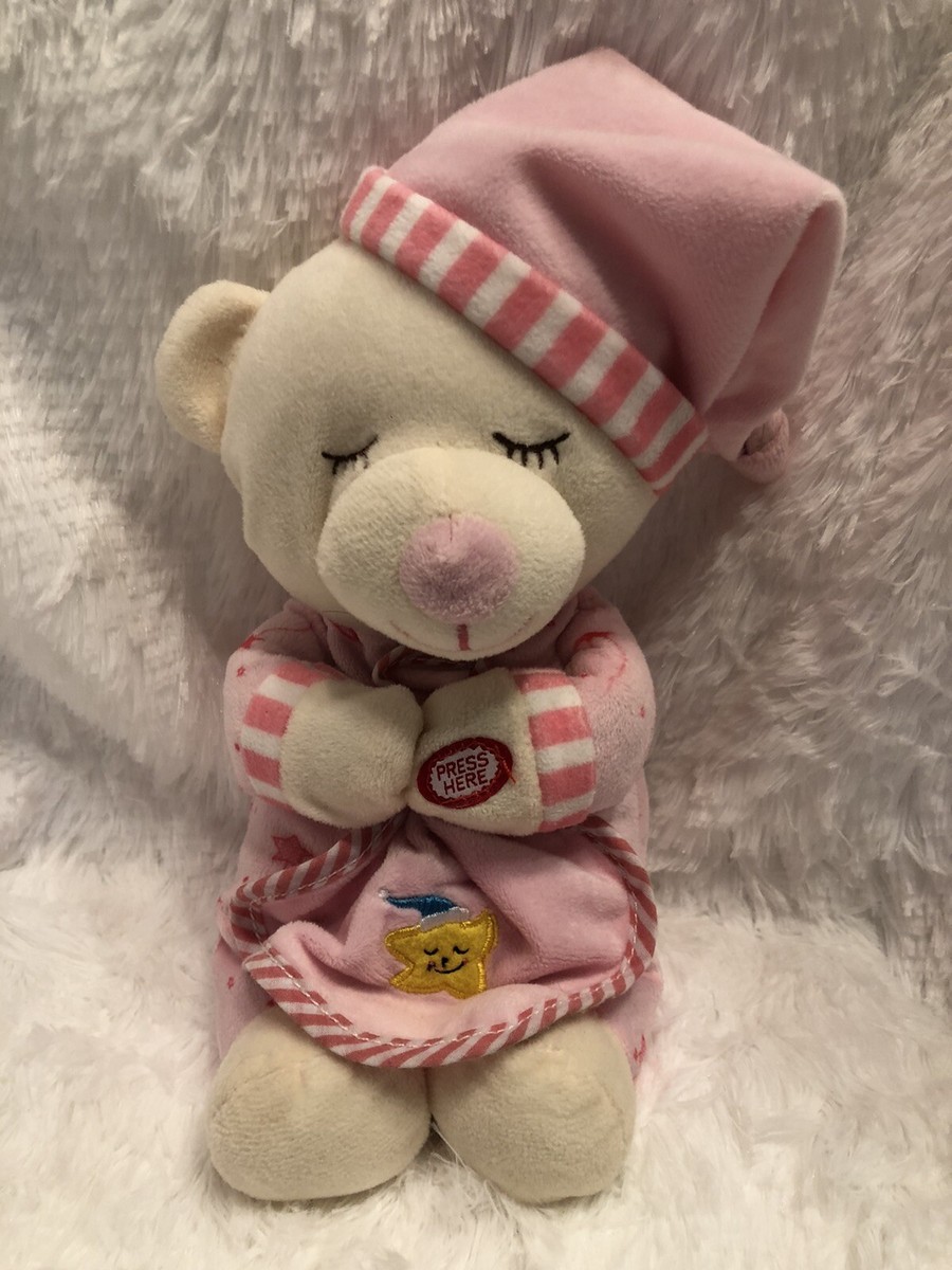 Imagine Spark Create Praying Bear Pink Pajamas Stuffed Animal Plush Toy eBay