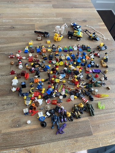 Lego Minifigure Lot Parts DC Marvel Simpsons Halo Santa Clause Star Wars Etc. - Picture 1 of 21