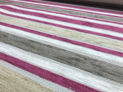 Chenille UPHOLSTERY FABRIC TEXTURED 140 CMS WIDE Aztec stripe FR material - Picture 14 of 39