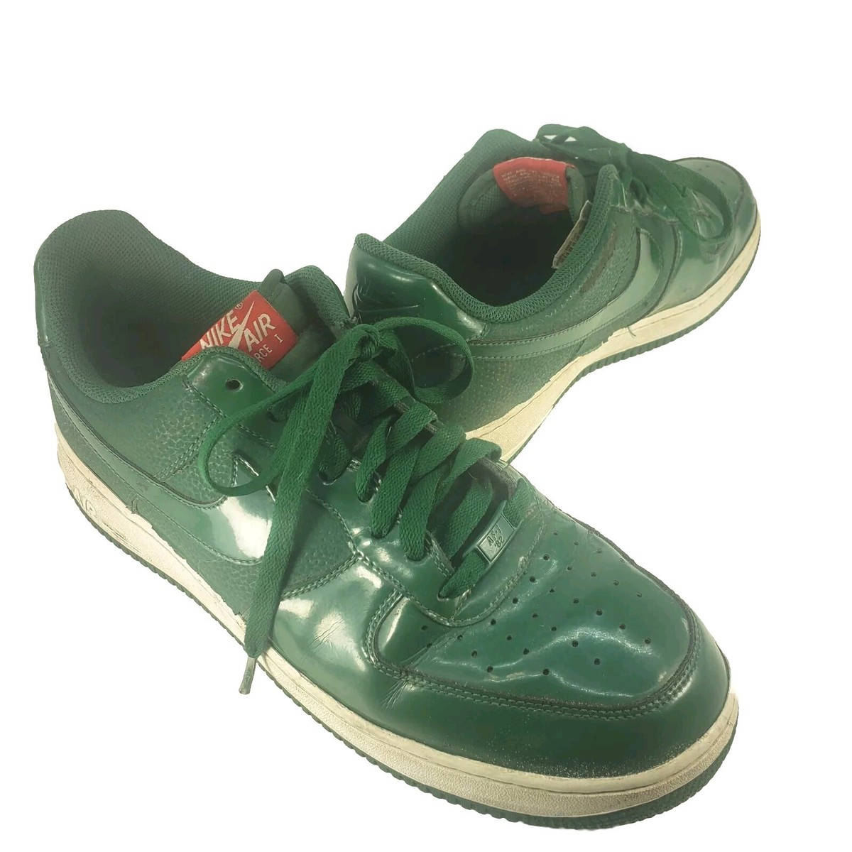 Nike Air Force 1 Low \'07 Gorge Patent Leather Green Mens Size 11.5 #315122-301 Nike Air Force 1 Low Gorge Patent Leather Green Size: 10.5  main image 2