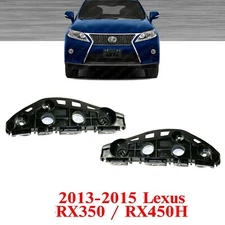 Front Bumper Retainer Brackets Set of 2 For 2013-2015 Lexus RX350 / RX450H