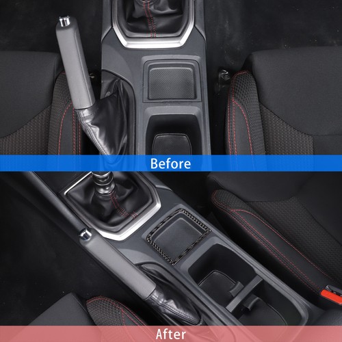 Carbon Fiber center Console Storage box Trim Sticker Fits Subaru WRX 2022-2024 - Foto 8 di 11