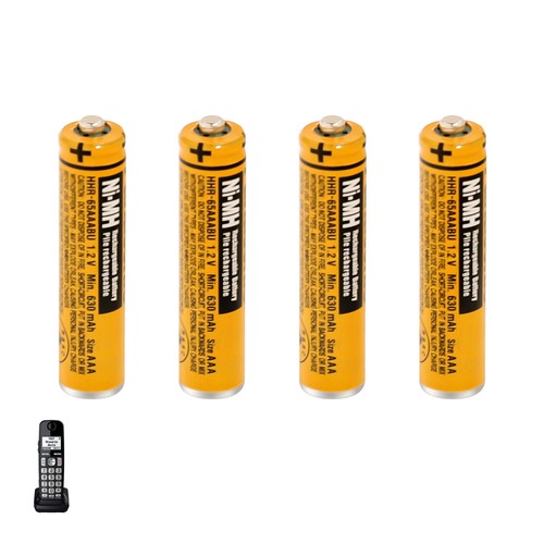 NI-MH AAA Akkus für Panasonic Schnurlose Telefone KX-TG 550/630mAh - Bild 4 von 12