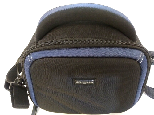 Targus Camera Accessories Bag Size Small Black With Blue Trim Strap Handle