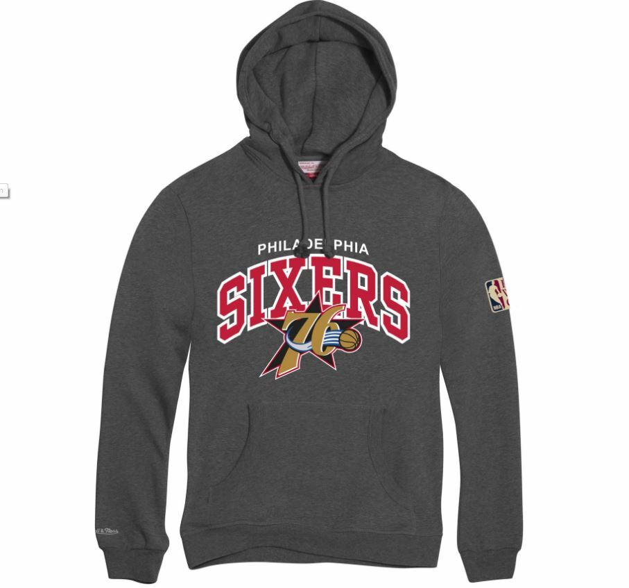 Mitchell und Ness Philadelphia Sixers Hoody HWC hoodie grau grau Mitchell und Ness Philadelphia Sixers Hoody HWC hoodie grau grau