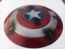 Captain America Shield Metal Prop Replica Screen Accurate 1:1 Scale Damge Decor