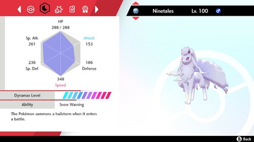 Pokémon Espada y Escudo Ninetales Alolan 6IV Mejores vehículos eléctricos y naturaleza brillante listo para la batalla - Imagen 3 de 5