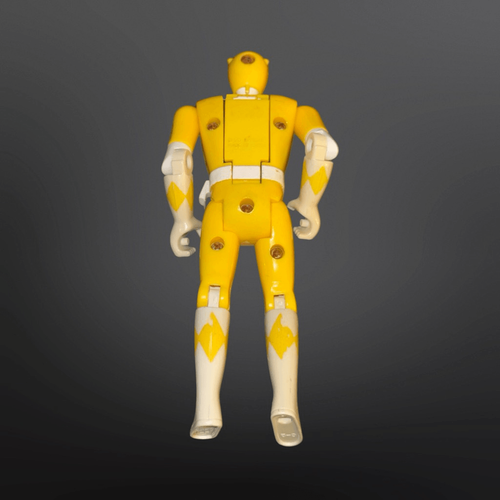 Bandai Mighty Morphin Power Rangers 1993 cabeza abatible amarillo Ranger 5" Trini Kwan B - Imagen 2 de 6