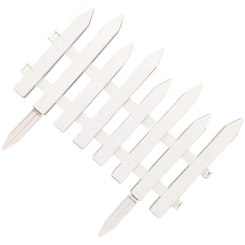 1/2/3PCS Plastic Edging Garden Picket Fences Plant Lawn Flowerbed Border Panel - Picture 7 of 11