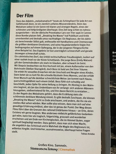 DVD  BREAKING THE WAVES  / SZ CINEMATHEK 55 / LARS VON  TRIER / TOP !! KLASSE !! - Bild 3 von 4