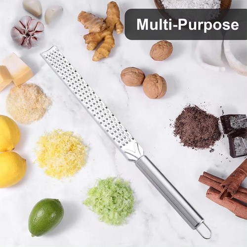 StainlessSteel Cheese Grater, Ergonomic Soft Handle K Zester Lemon Potato D8Z5 - Bild 3 von 9