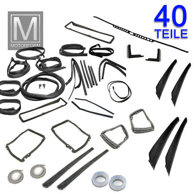 Mercedes SL W107 R107 kompletter Dichtsatz 40 Dichtungen rubber seals Gummi neu