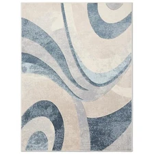 Home Dynamix Tribeca Slade Modern Area Rug Abstract Blue 9'2"x12'5" Rectangular
