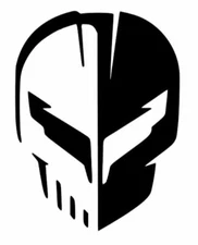 Corvette C8 Racing Jake Skull  Logo Vinyl Sticker Decal 2.5" 4" 6" 8" 10" 12" 15