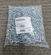 (QTY 500) All Steel Zinc Open Rivet Dome Head 09SS62 Silver 3/16 x 1/8