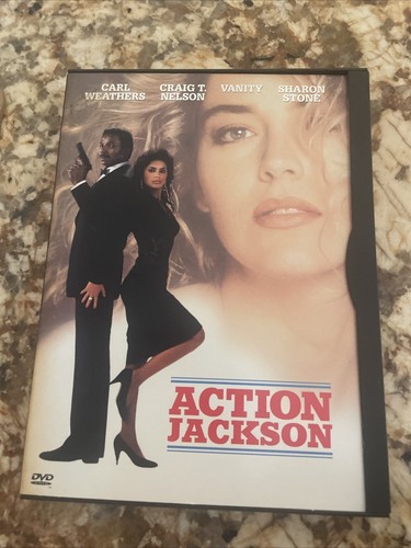 Action Jackson (DVD, 1988) Carl Weathers, Vanity, Sharon Stone OOP Snap Case
