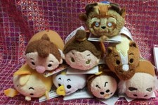 Disney Tsum Tsum Beauty  The Beast 3.5  Mini Plush lot with Le Fou rare 