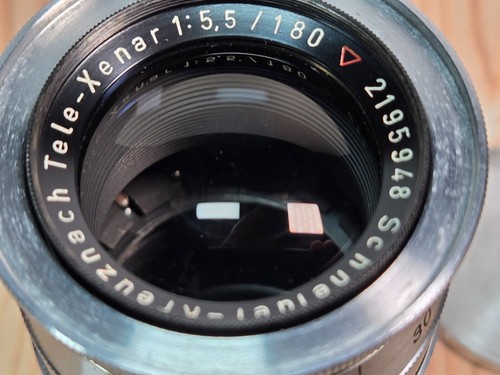 Schneider Kreuznach 180mm f5.5 Tele-Xenar Telephoto Lens for Exakta - Picture 2 of 7