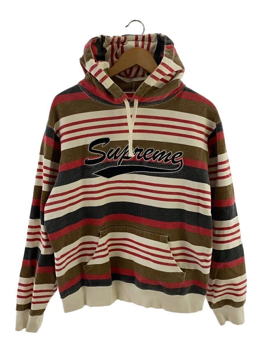 Sweat à capuche Supreme 18SS rayé à capuche M coton occasion