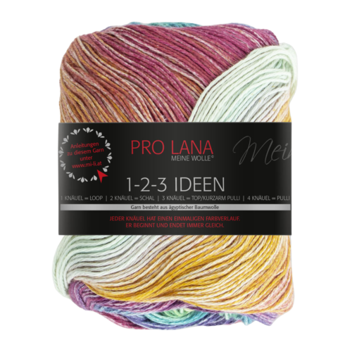 Pro Lana 1-2-3 IDEEN 100 g Weiches Sommergarn mit frischem Farbverlauf 315 m - Bild 10 von 30