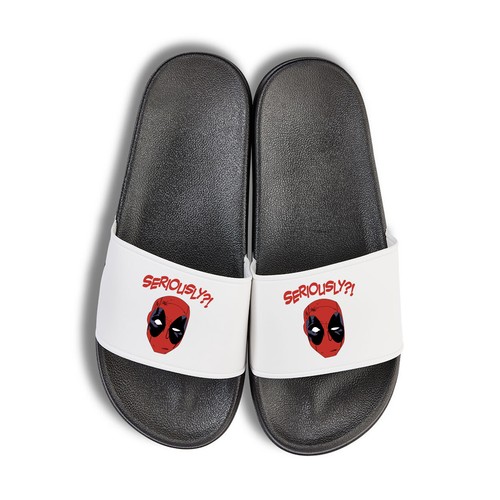 Youth Designz Deadpool Unisex Badelatschen Print Logo Spruch Fun Retro - Picture 9 of 18