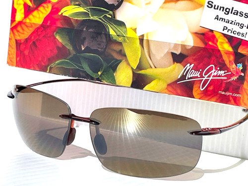 NEW Maui Jim BREAKWALL Rootbeer POLARIZED HCL Bronze Sunglass H422-26