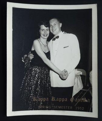 Vintage Photo Kappa Kappa Gamma Spring Semester Dance 1952 Couple Dressed Up