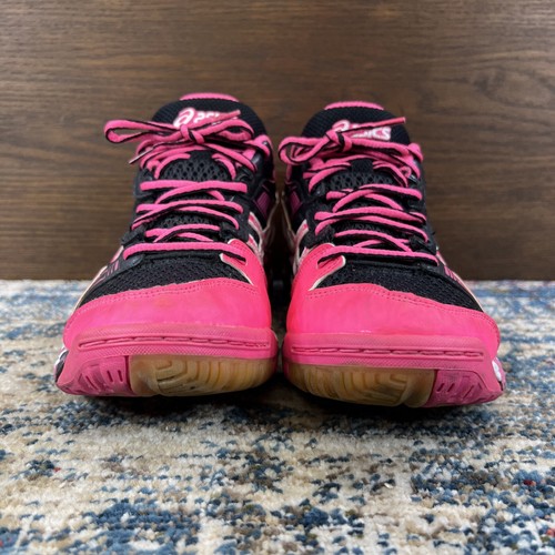ASICS GEL-1140V B251Q Volleyball ATHLETIC SHOE Pink Black White Womens Sz 7.5 39 - Picture 7 of 13