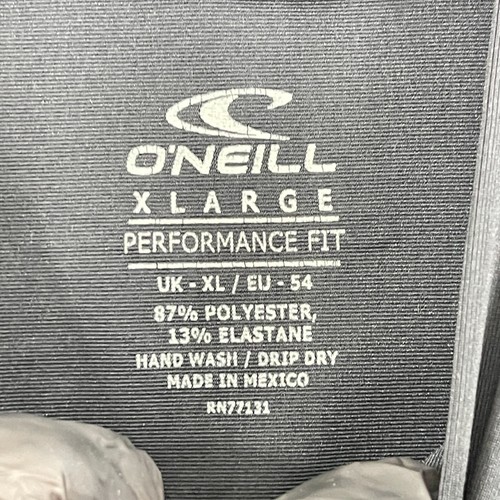 O'Neill Black Performance Fit Long Sleeve Rashguard Shirt Youth Boys Size XLarge - Picture 9 of 14
