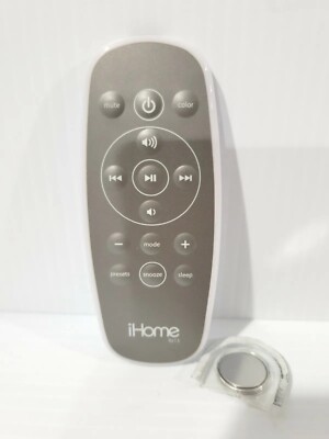 Remote Control For iHome RZ13 IRZ13W i-Pod Dock The Home System Grey OEM Tested