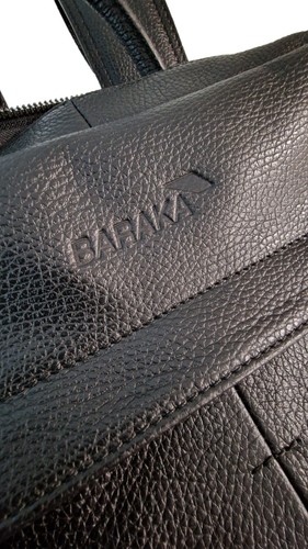 BARAKA Rucksack Echtleder schwarz Top Qualität italienisches Handarbeitsprodukt - Bild 7 von 21
