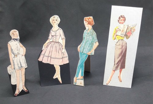4 Handmade Paper Dolls Sewing Patterns