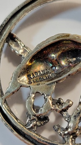 Colgante Tortuga Kabana Vintage Plata de Ley 925 Vida Marina Océano Náutico - Imagen 5 de 8