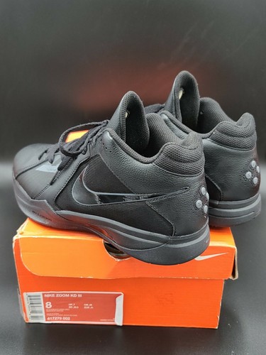 2010 SAMPLE Nike Zoom KD III 3 Black Dark Grey Kevin Durant SZ 9 ( 417279-002 ) - Picture 4 of 5