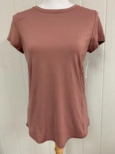 Xersion Sz Small Mauve Pink T-Shirt Quick-dri Reflective Mesh Ventilation