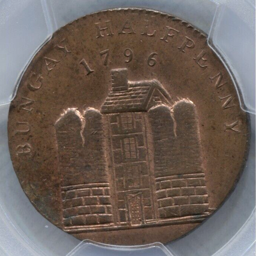 1796 GB 1/2 Penny Conder - Suffolk - Bungay - D&H 24 -E: Samuel Prentice CT 602 - Picture 3 of 8