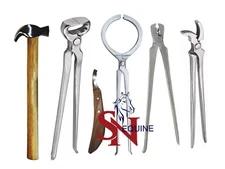 Professional Farrier Hoof Grooming & Trim Tool Kit -Complete Horse Hoof Care Set