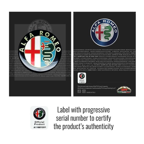Adesivo Alfa Romeo 3D Ufficiale Logo Old 75 mm - Foto 4 di 6