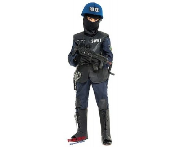 Carnival Child Police Costume Swat U.S.A. Venetian Art.52350