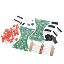 DC 5V Red LED Electronic Hourglass DIY Kit Speed Adjustable Funny Electronic NEW