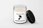 I Love Men with Beards Tattoos Candle - Soy Wax Candle - Hand Poured Candle