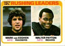 1978 Topps Football #333 - 1977 Rushing Leaders - Eeghen / Payton