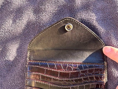 RRL RALPH LAUREN UNISEX trifold wallet made in INDIA SIZE 11.5 x 9.5 cm USED - Picture 10 of 13