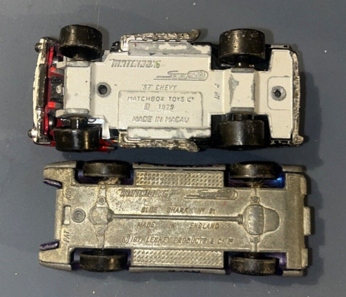 Matchbox ‘57 Chevy 1979 Superfast & Blue Shark 61 86 Dodge Dragster Mod Restore - Picture 7 of 8