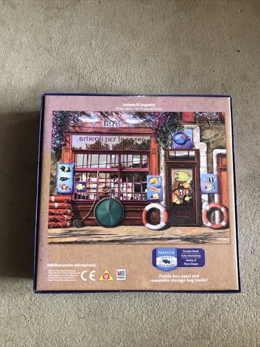 MB PUZZLE TAVOLA BLU 500 PZ ACQUARIO NEGOZIO LEZIONE DI ACQUARIO BORELLI NUOVO - Foto 2 di 2