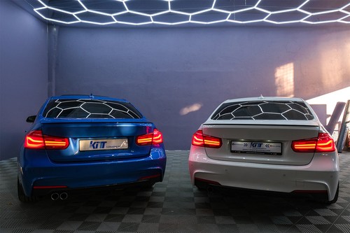 Spoiler bota maletero para BMW Serie 3 F30 2011-2014 F30 LCI 2015-2019 piano negro - Imagen 11 de 12