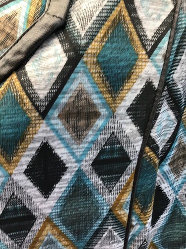 Cardigan donna XL nuovo shacket aperto davanti Christopher & Banks foderato geometrico - Foto 4 di 12