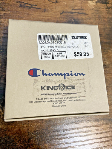 Collana marca Champion - di: King Ice - colore oro con catena - 2018 - Foto 5 di 5