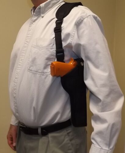 R / L SHOULDER Holster GLOCK Model 17 20 24 40 Longslide 6" barrel -S to XXL Rig - Picture 2 of 9