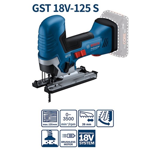Bosch GST18V-125S Cordless jigsaw Bare tool body only - Picture 2 of 3